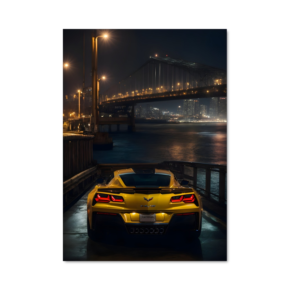 Poster Corvette sur le Pont